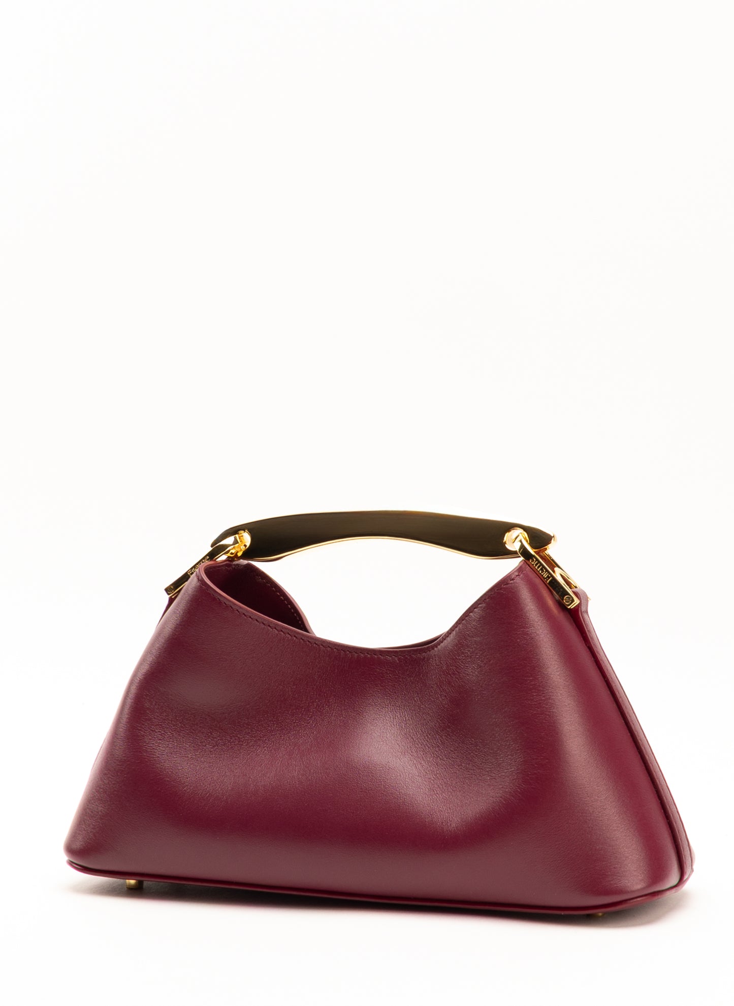 Mini Boomerang Leather Cerise