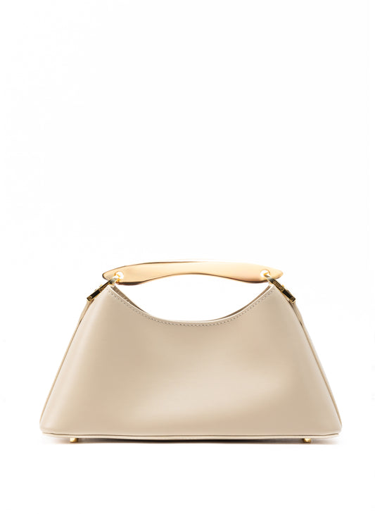 Mini Boomerang Leather Sesame