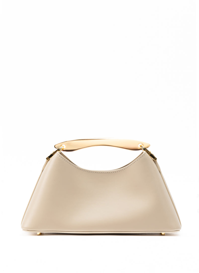 Mini Boomerang Leather Sesame