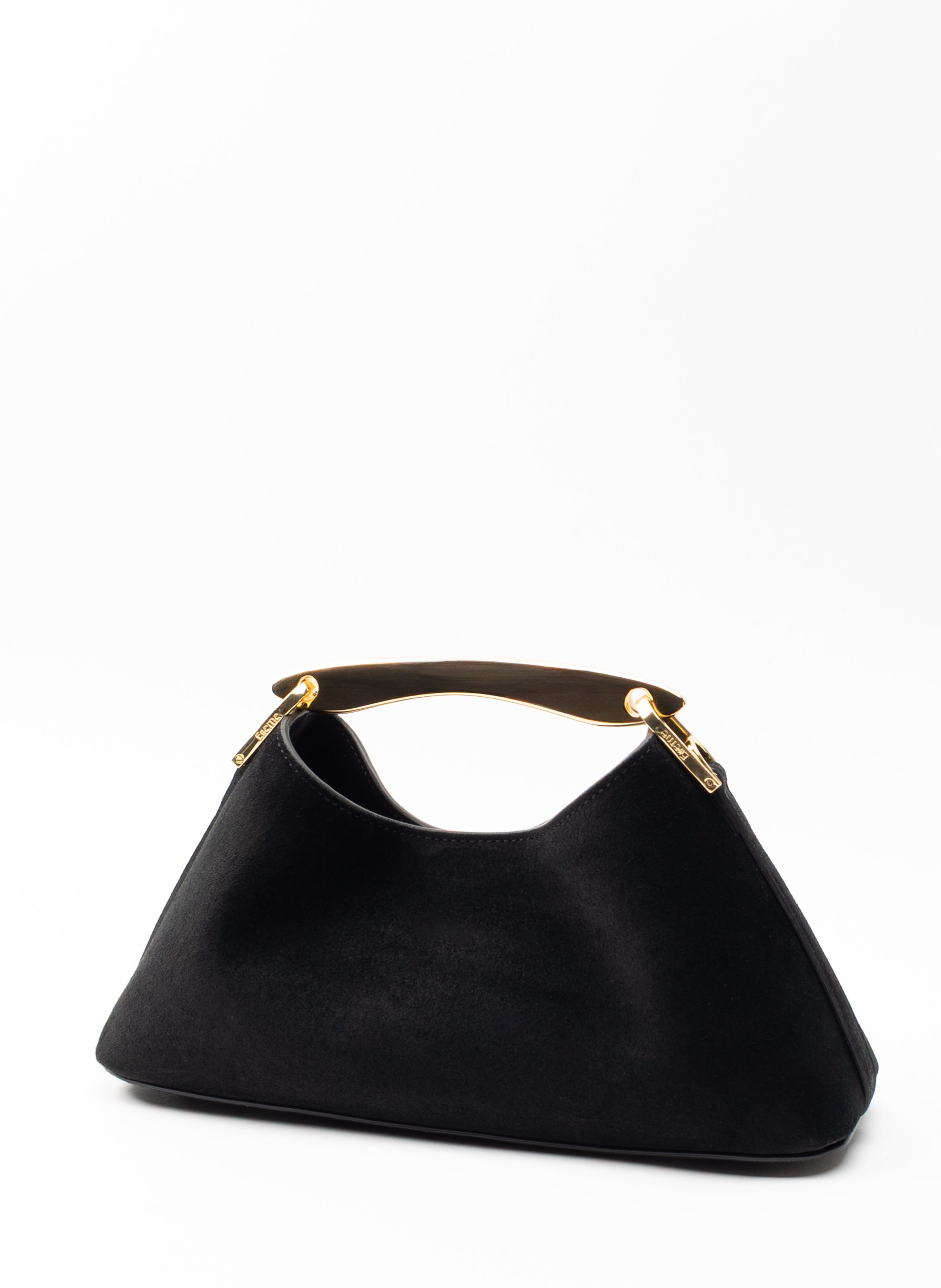 Mini Boomerang Suede Black - Micro Bags for Women - Elleme