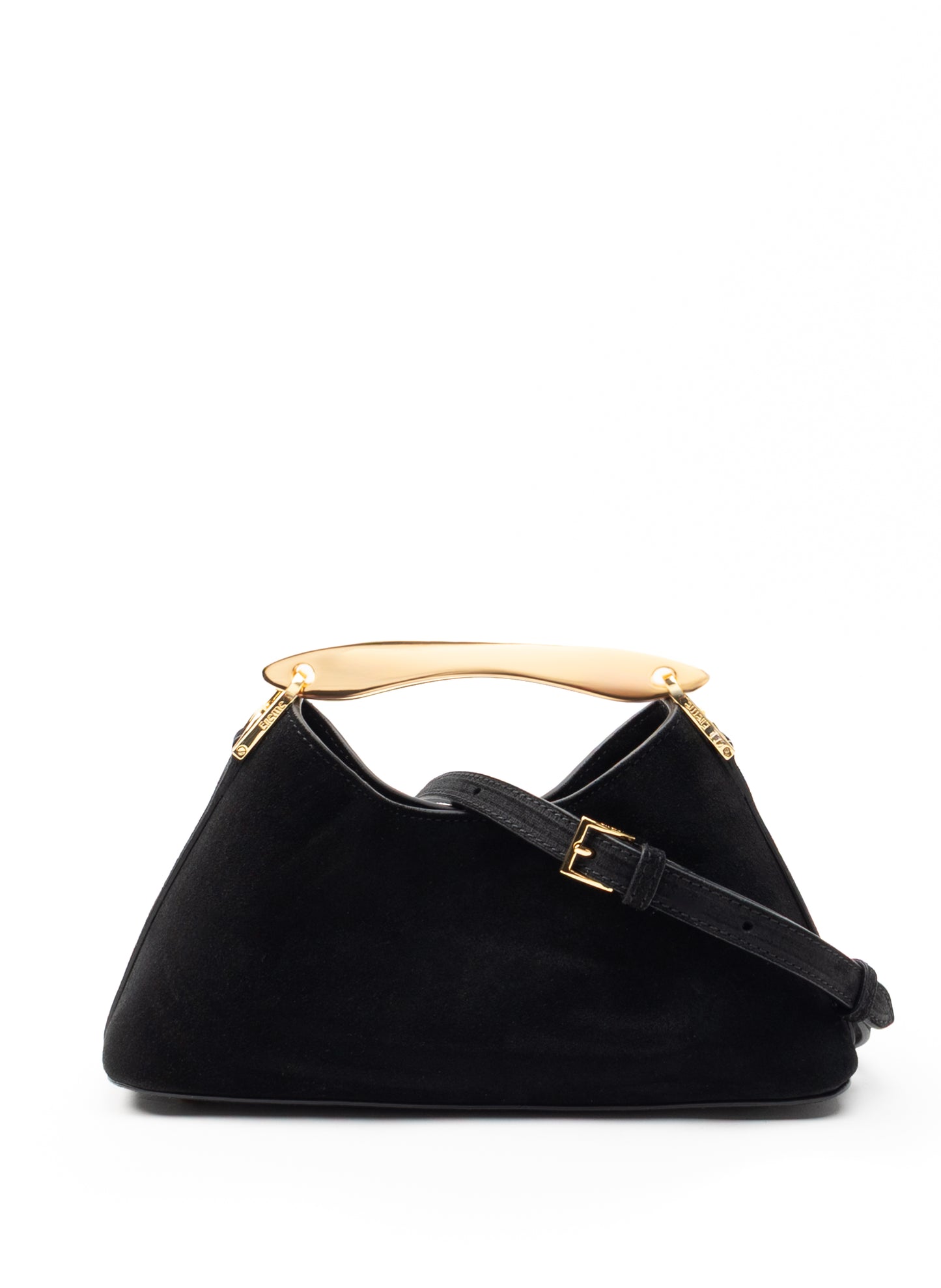 Mini Boomerang Suede Black
