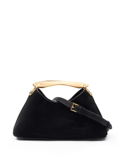 Mini Boomerang Suede Black