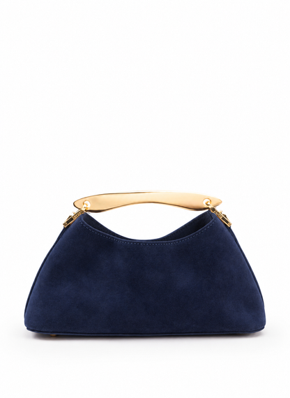 Mini Boomerang Suede Midnight Blue
