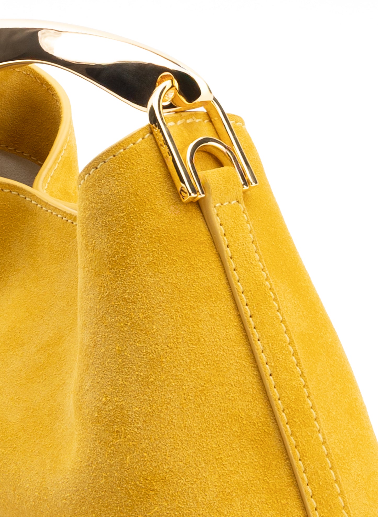 Mini Boomerang Suede Mustard