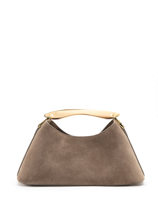 Mini Boomerang Suede Taupe