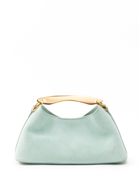 Mini Boomerang Suede Turquoise