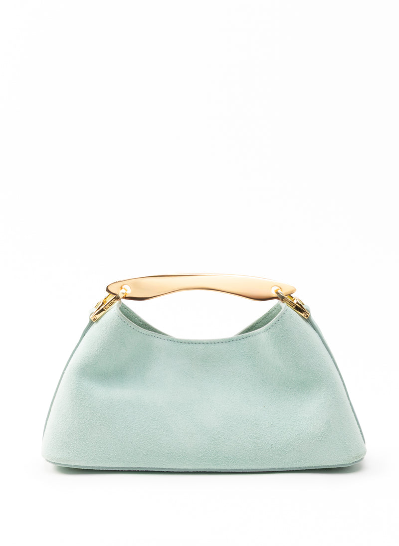 Mini Boomerang Suede Turquoise