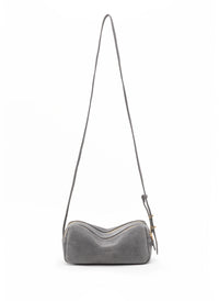 Mini Trousse Wildleder Grau