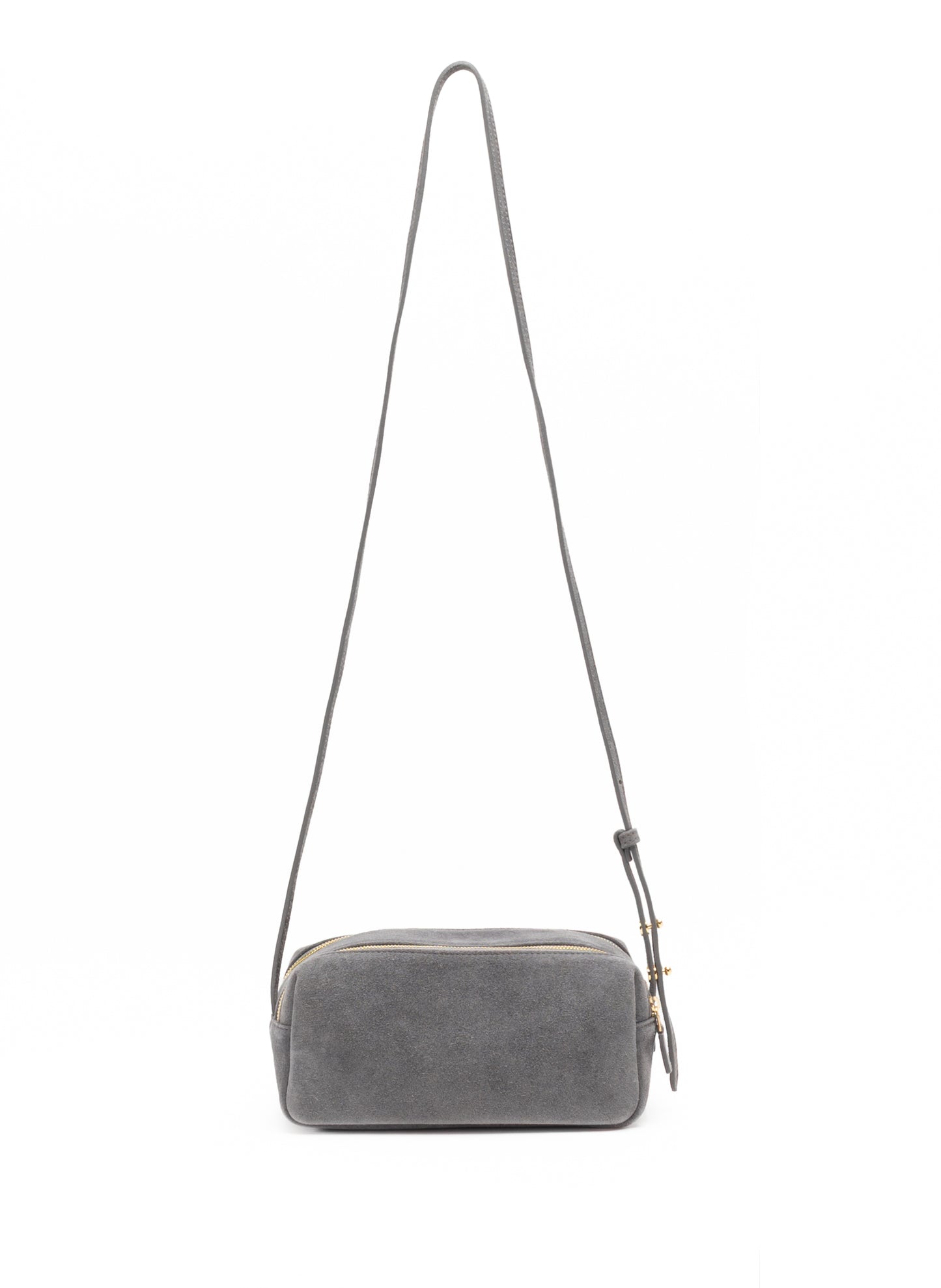 Mini Trousse Wildleder Grau