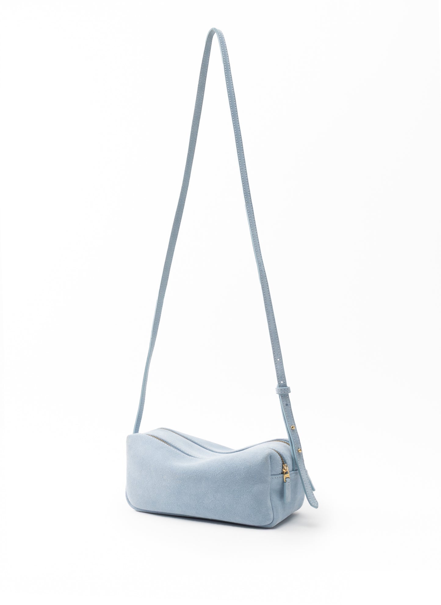 Mini Trousse Suede Light Blue