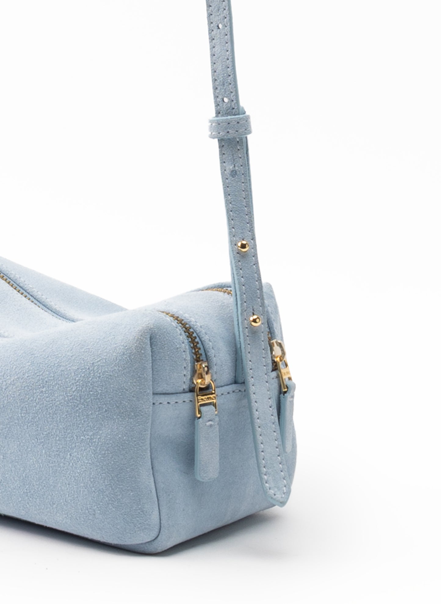 Mini Trousse Suede Light Blue