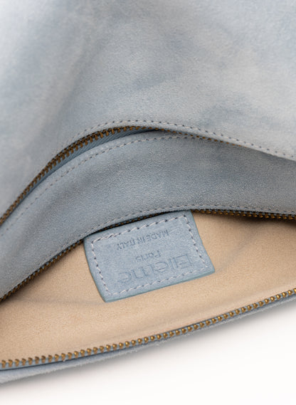 Mini Trousse Suede Light Blue