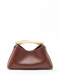 Mini Boomerang Leather Russet/White Stitches