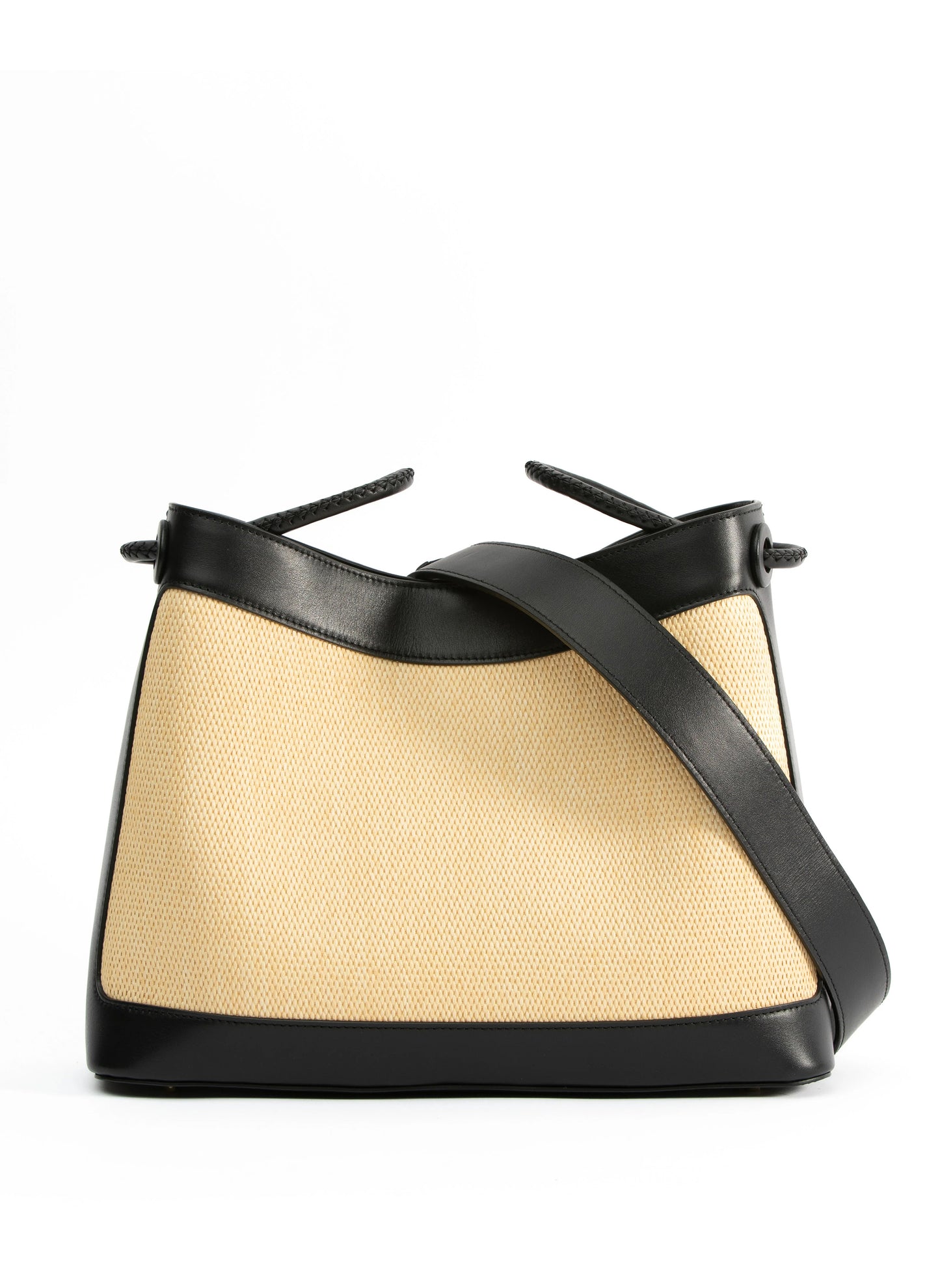 New Vosges Raffia Cadre noir naturel