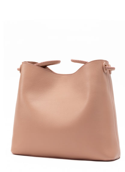 New Vosges Pebbled Leather Dust Pink