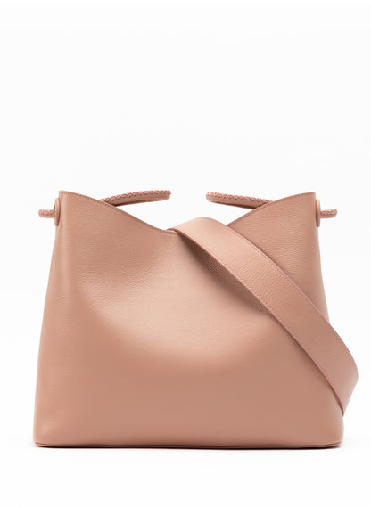 New Vosges Pebbled Leather Dust Pink