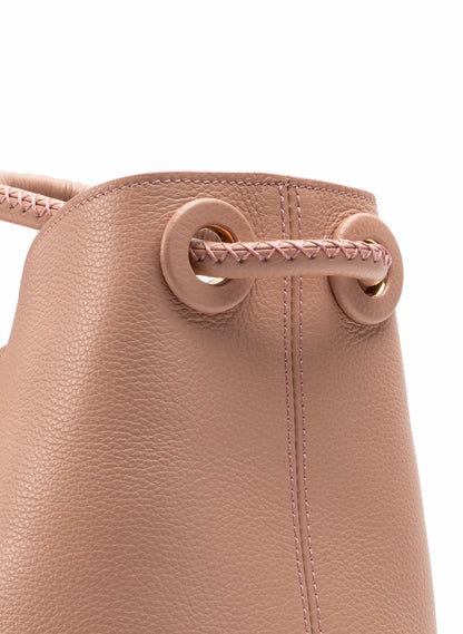 New Vosges Pebbled Leather Dust Pink