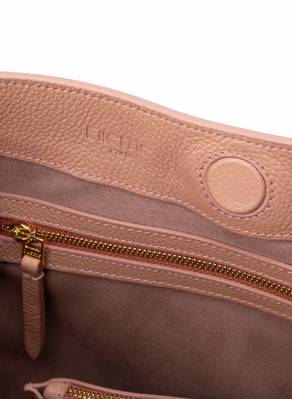 New Vosges Pebbled Leather Dust Pink