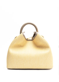Raisin Raffia/Leather Natural/Taupe