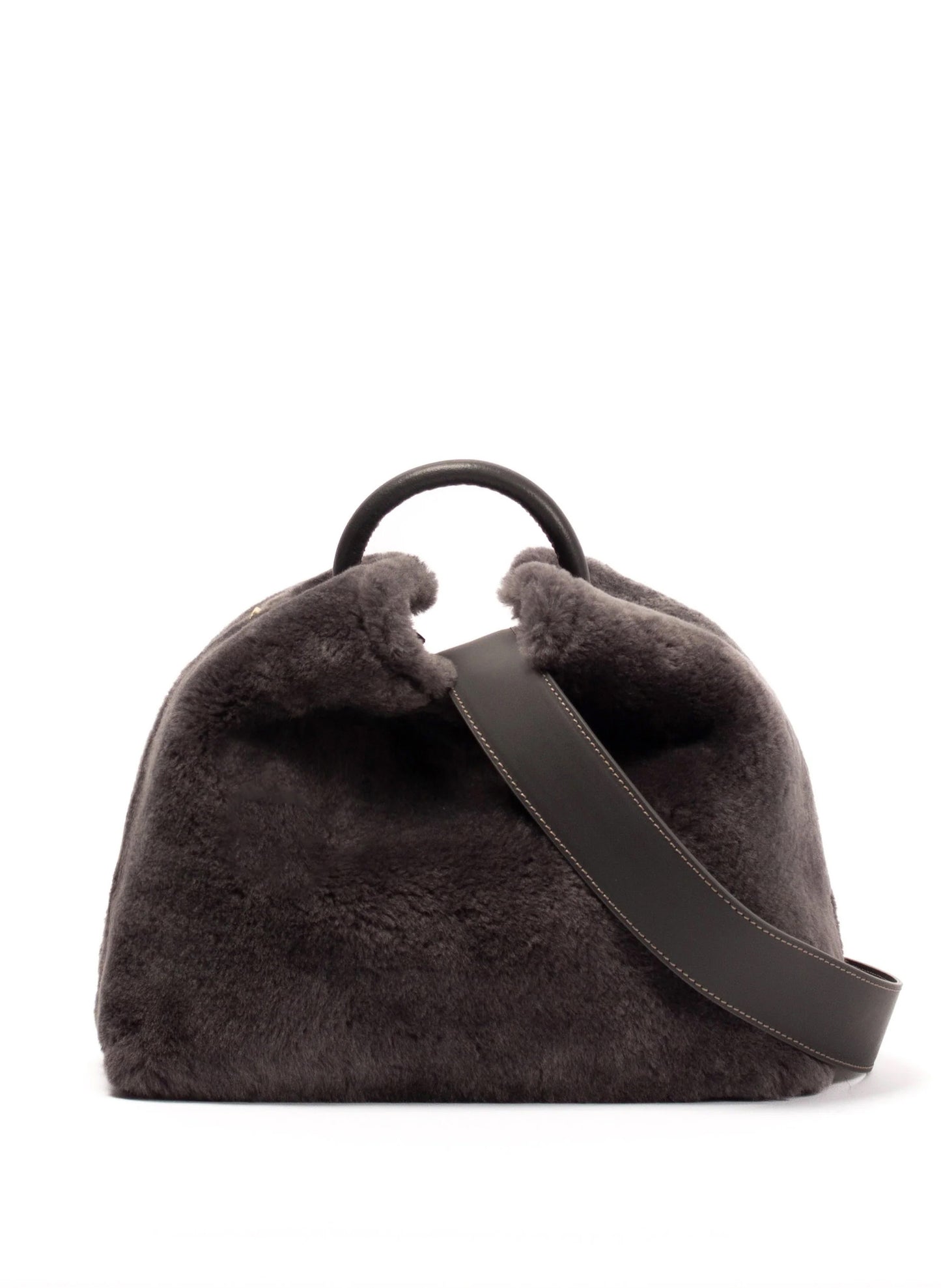 Raisin Shearling Montone Ardesia