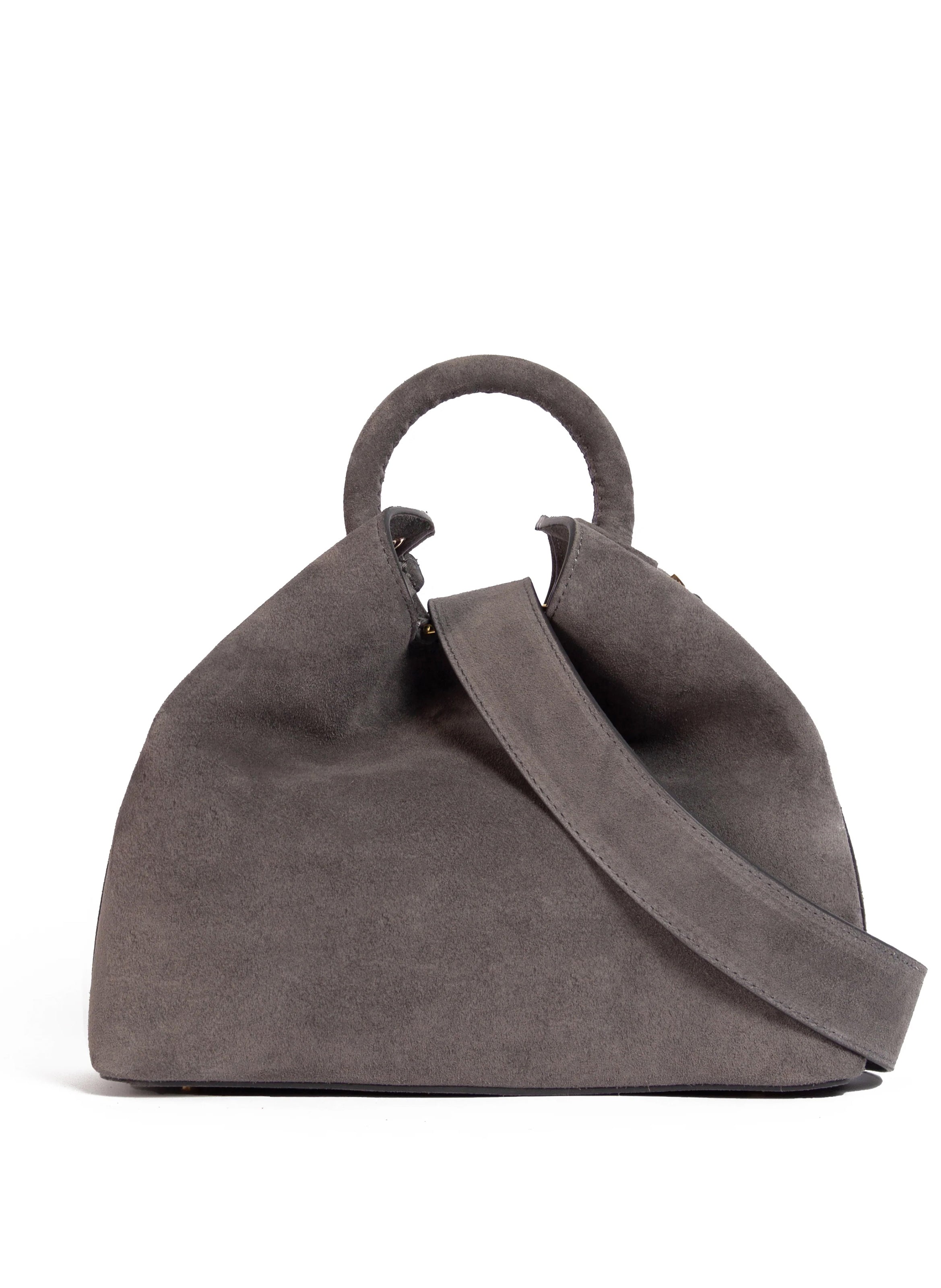 Grey hotsell suede handbag