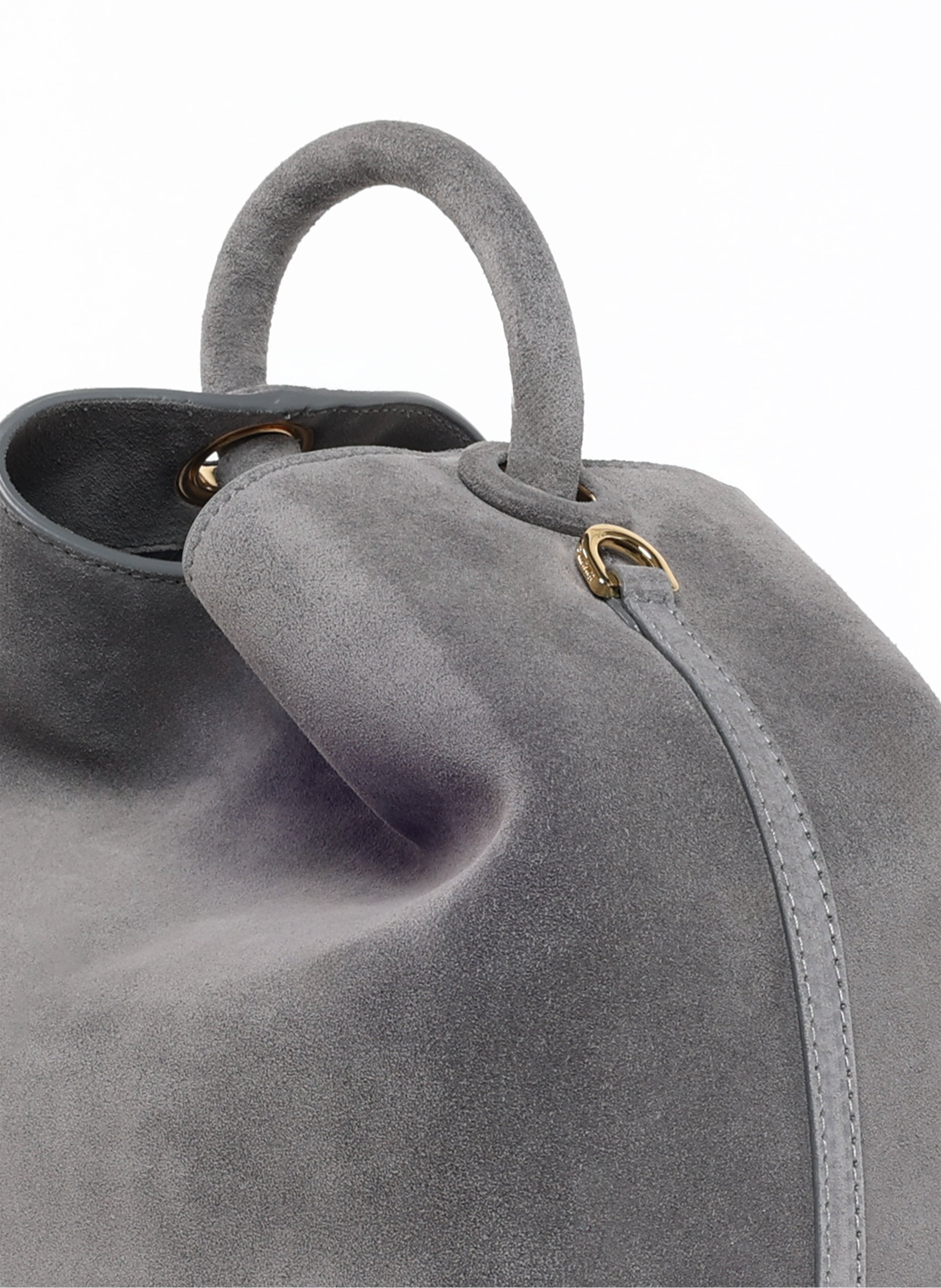 Raisin Suede Grey - Luxury Suede Bag - Elleme Raisin Suede Grey - Luxury Suede Bag - Elleme