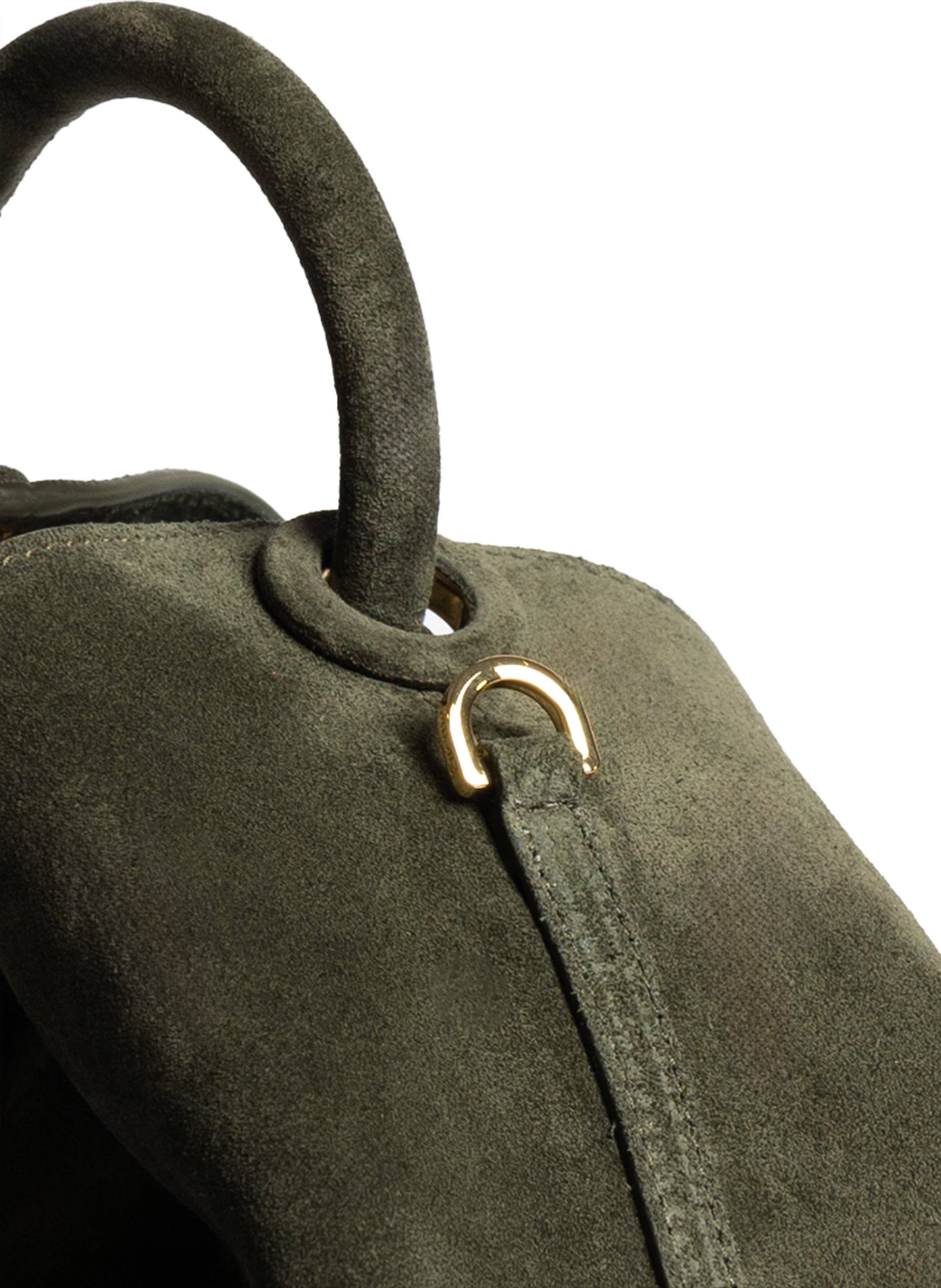 Raisin Suede Khaki Green - Handbags for Women - Elleme