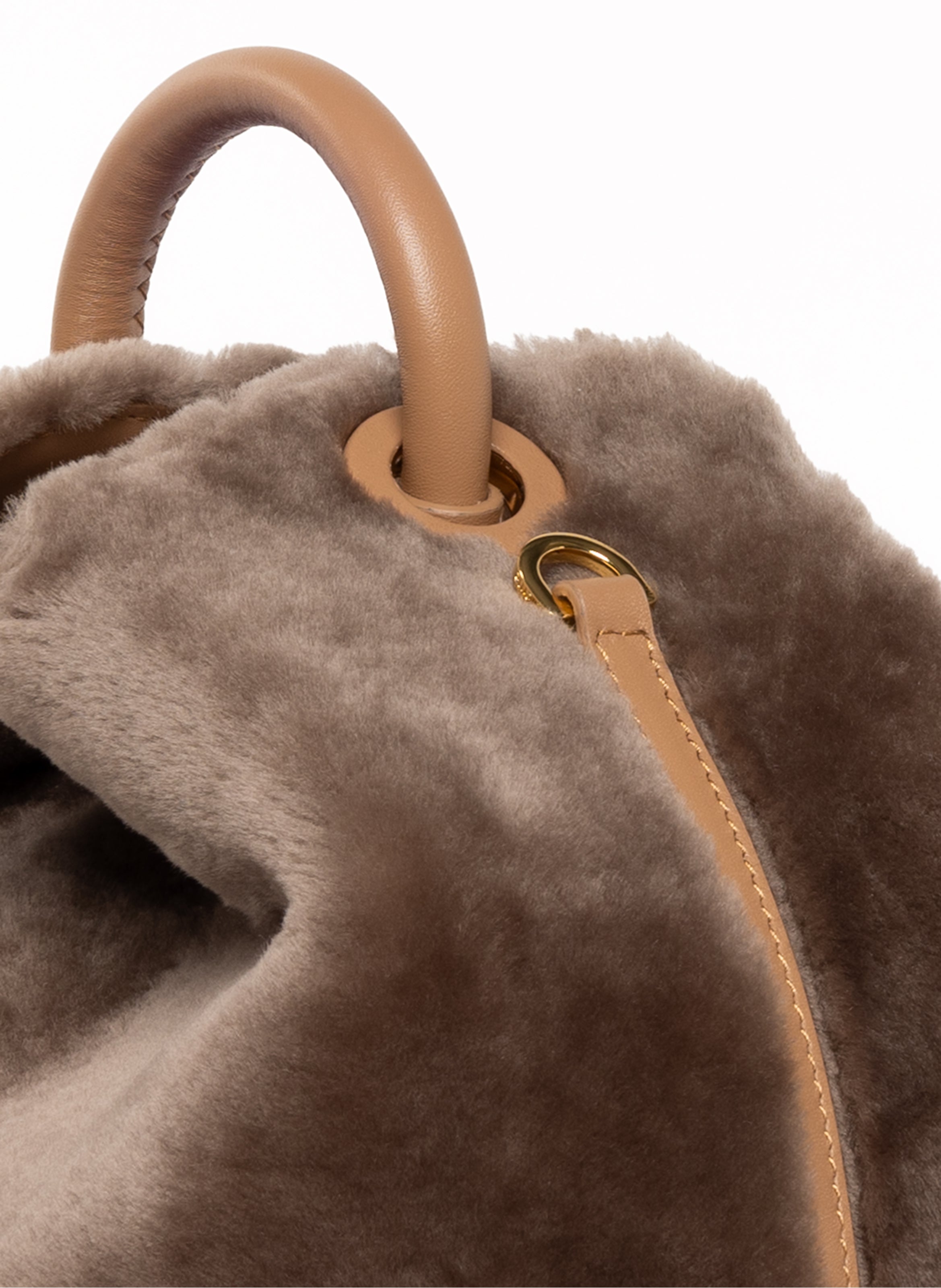 Shearling handbag sale