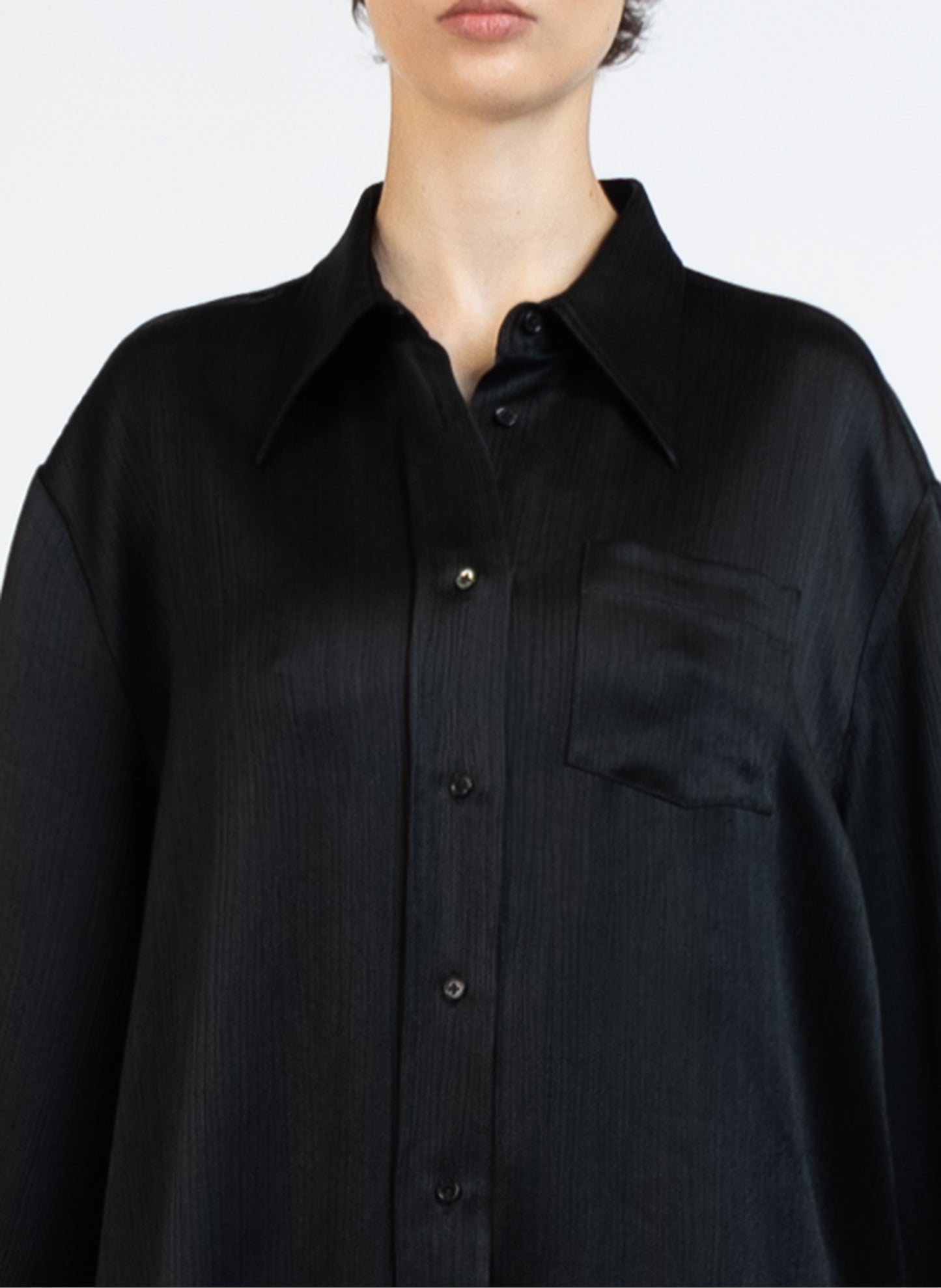 Straight shirt/Black