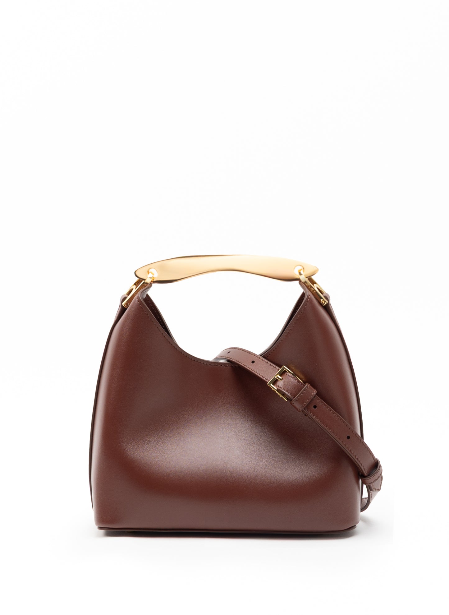 Small Boomerang Leather Russet