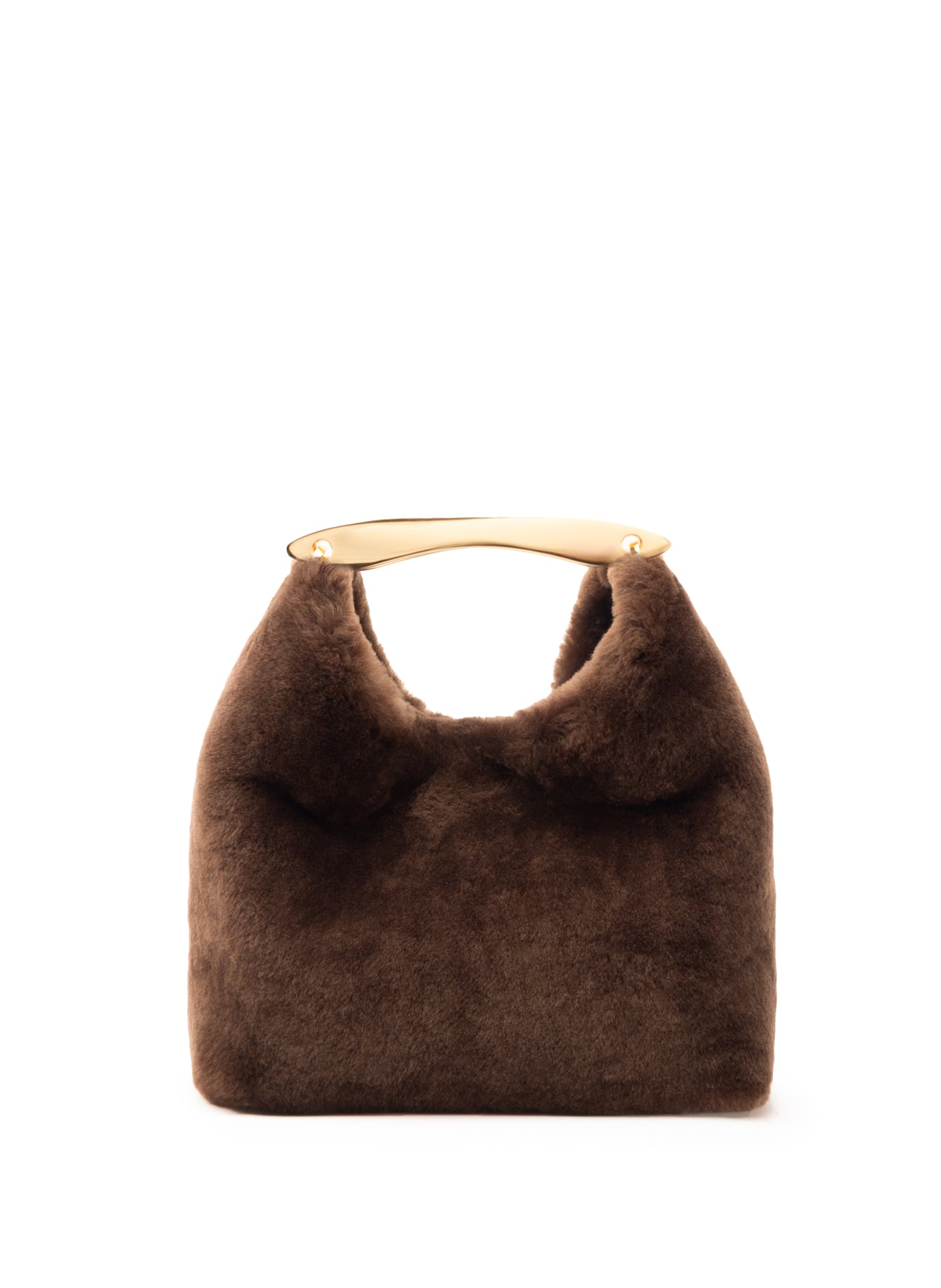 Small Boomerang Shearling Brownie