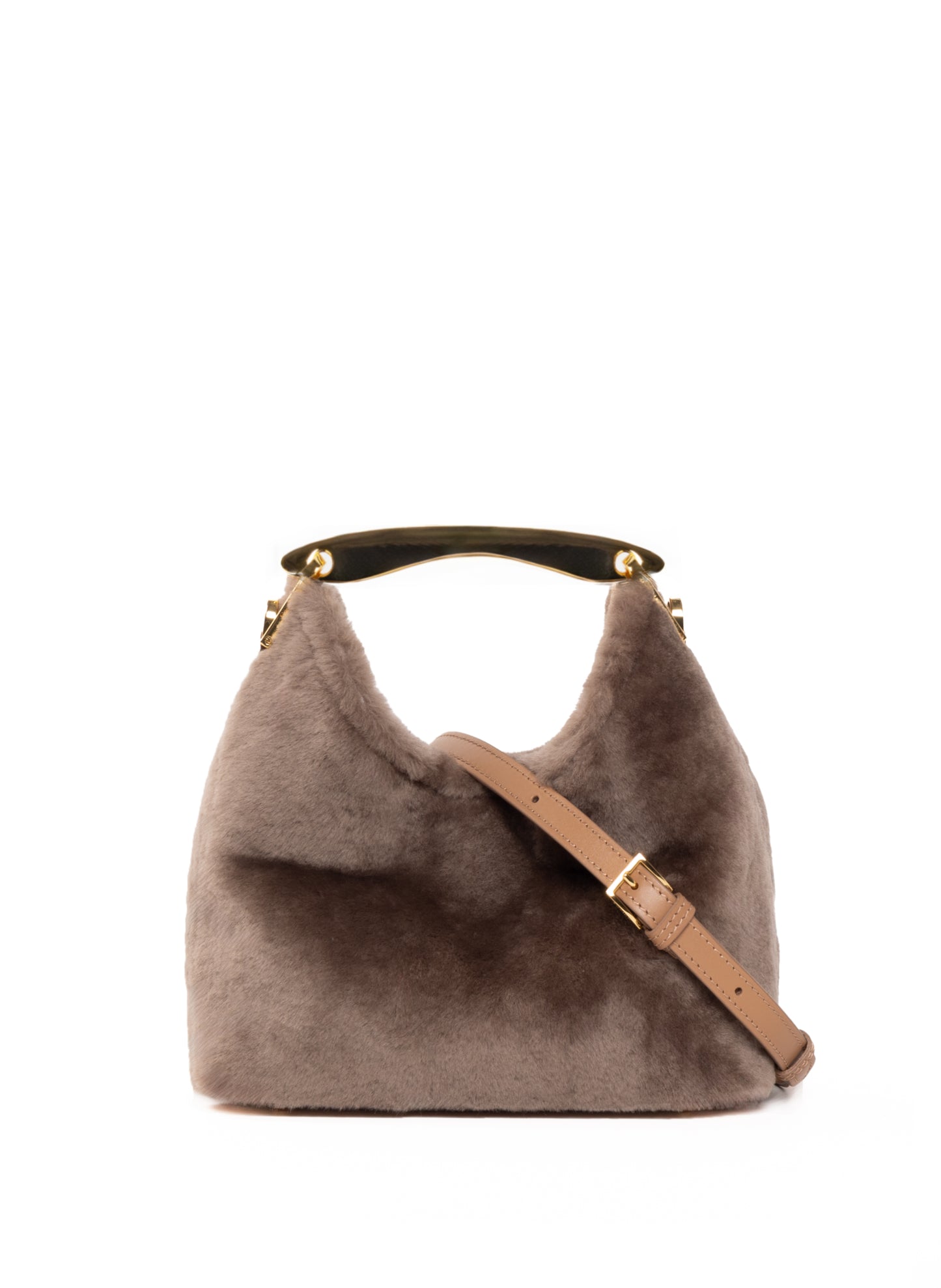 Kleiner Boomerang Shearling Taupe