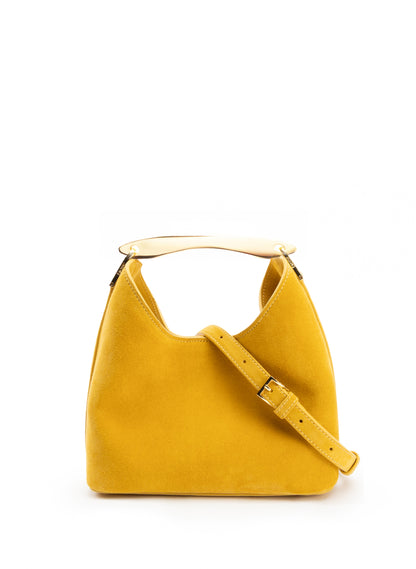 Small Boomerang Suede Mustard