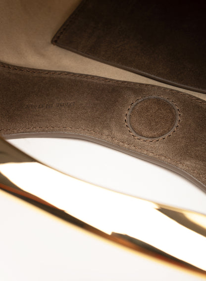 Small Boomerang Suede Taupe