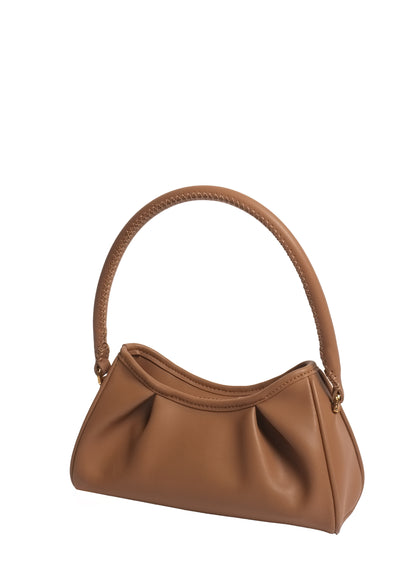 Small Dimple Leather Taupe