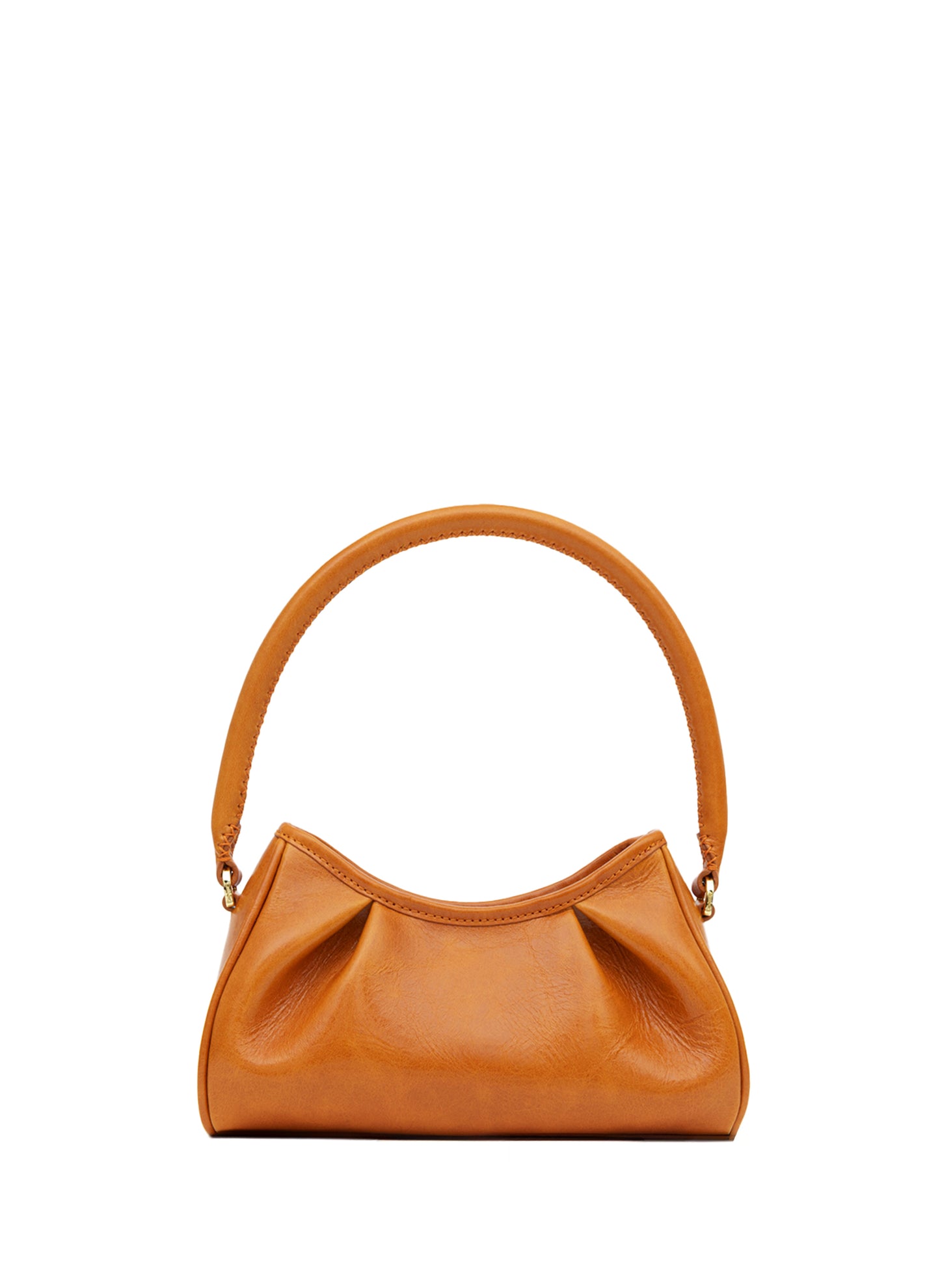 Small Dimple Vintage Leather Apricot