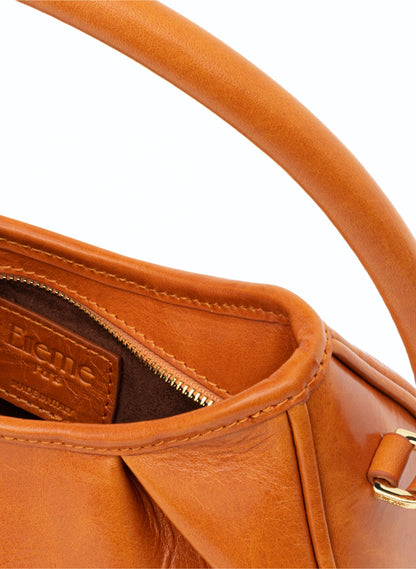 Small Dimple Vintage Leather Apricot