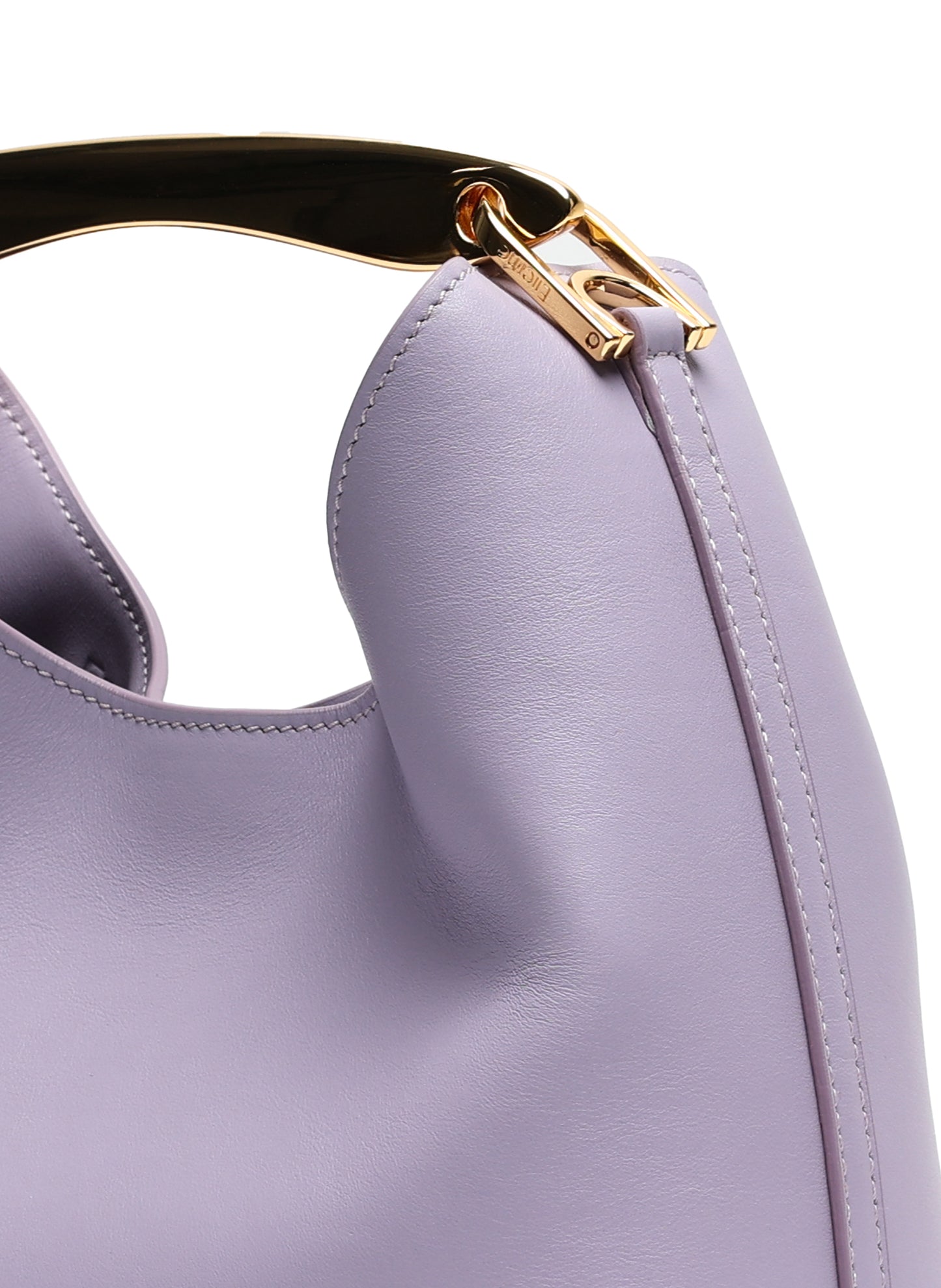 Petit Boomerang Cuir Lilas