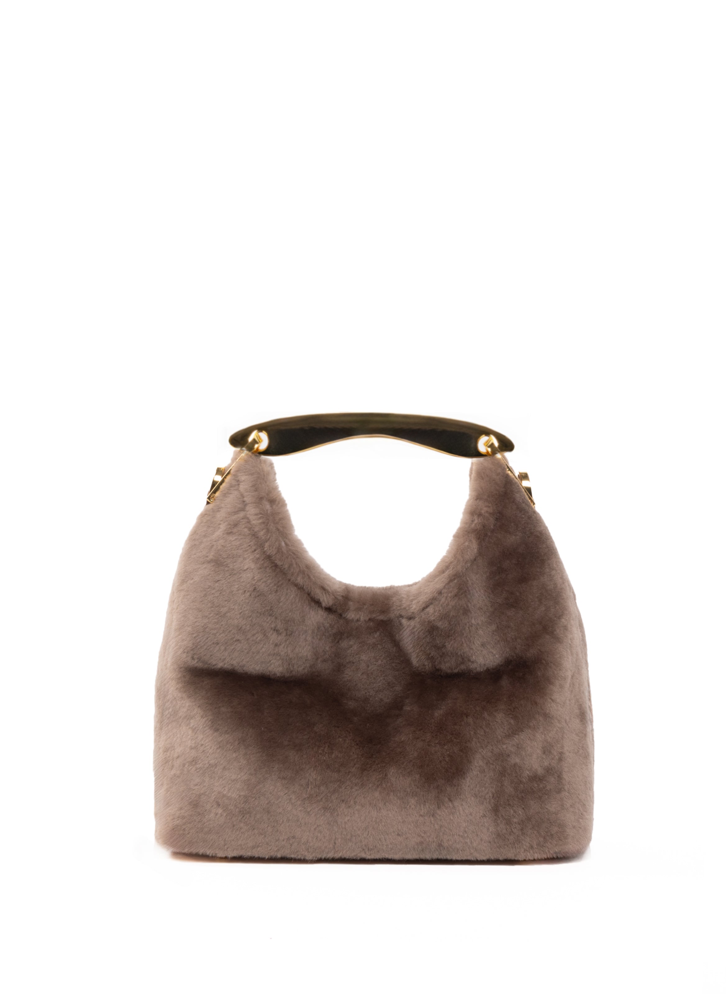 Kleiner Boomerang Shearling Taupe