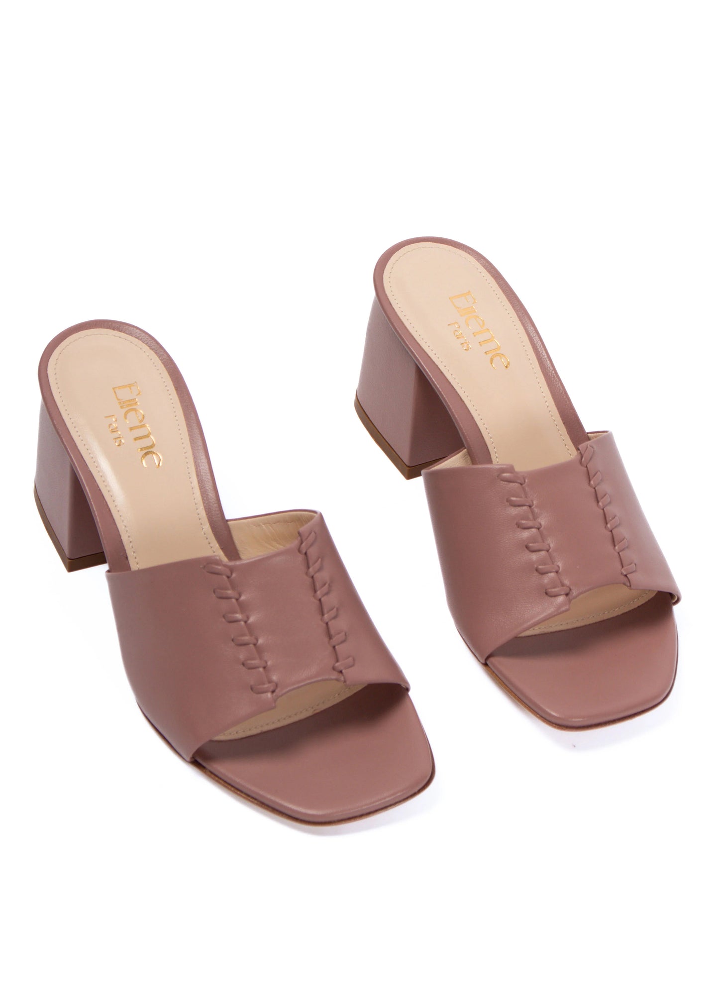 Stitch Block Heel Cannelle