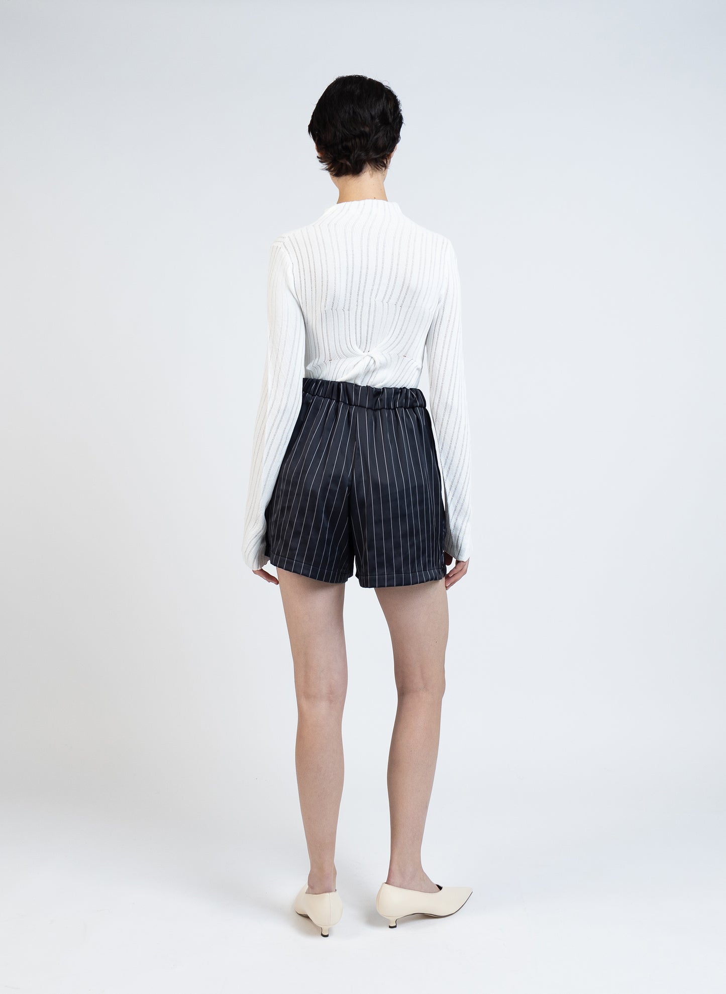 Silk Shorts/Navy Blue