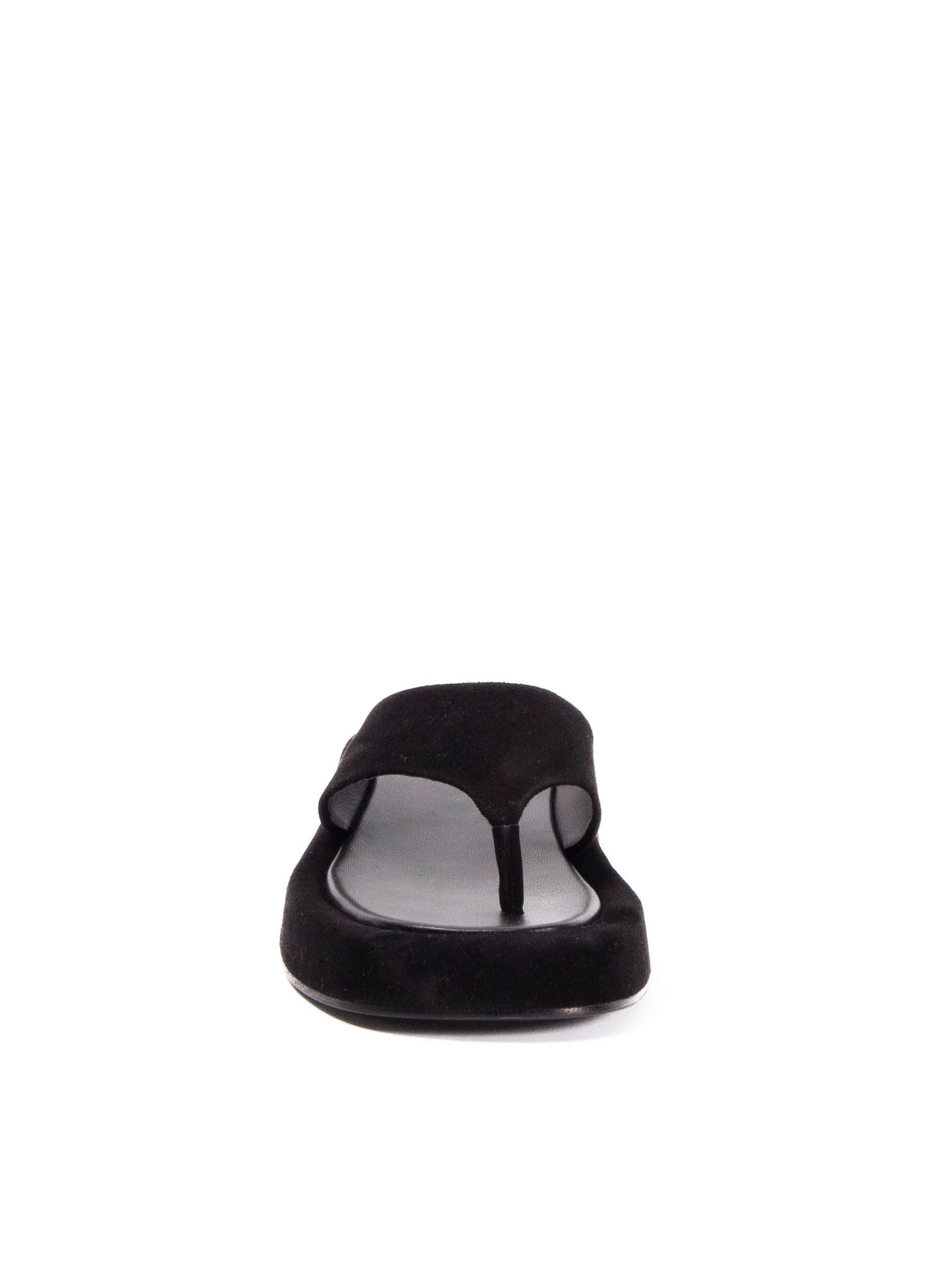 Sandale Tong Plateforme Noir