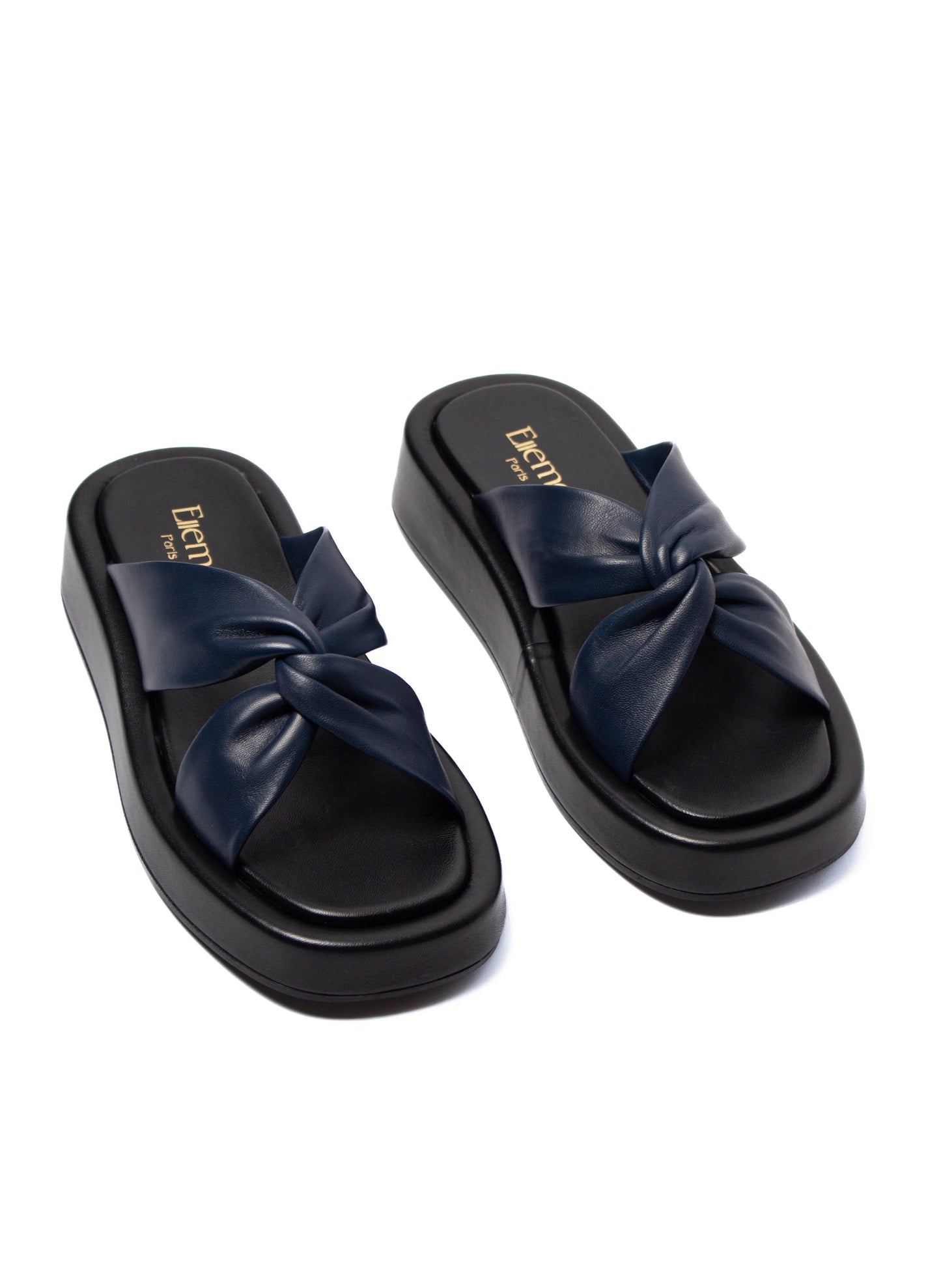 Tresse Platform Noir / Marine