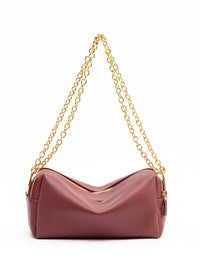 Trousse Chain Leather Burgundy