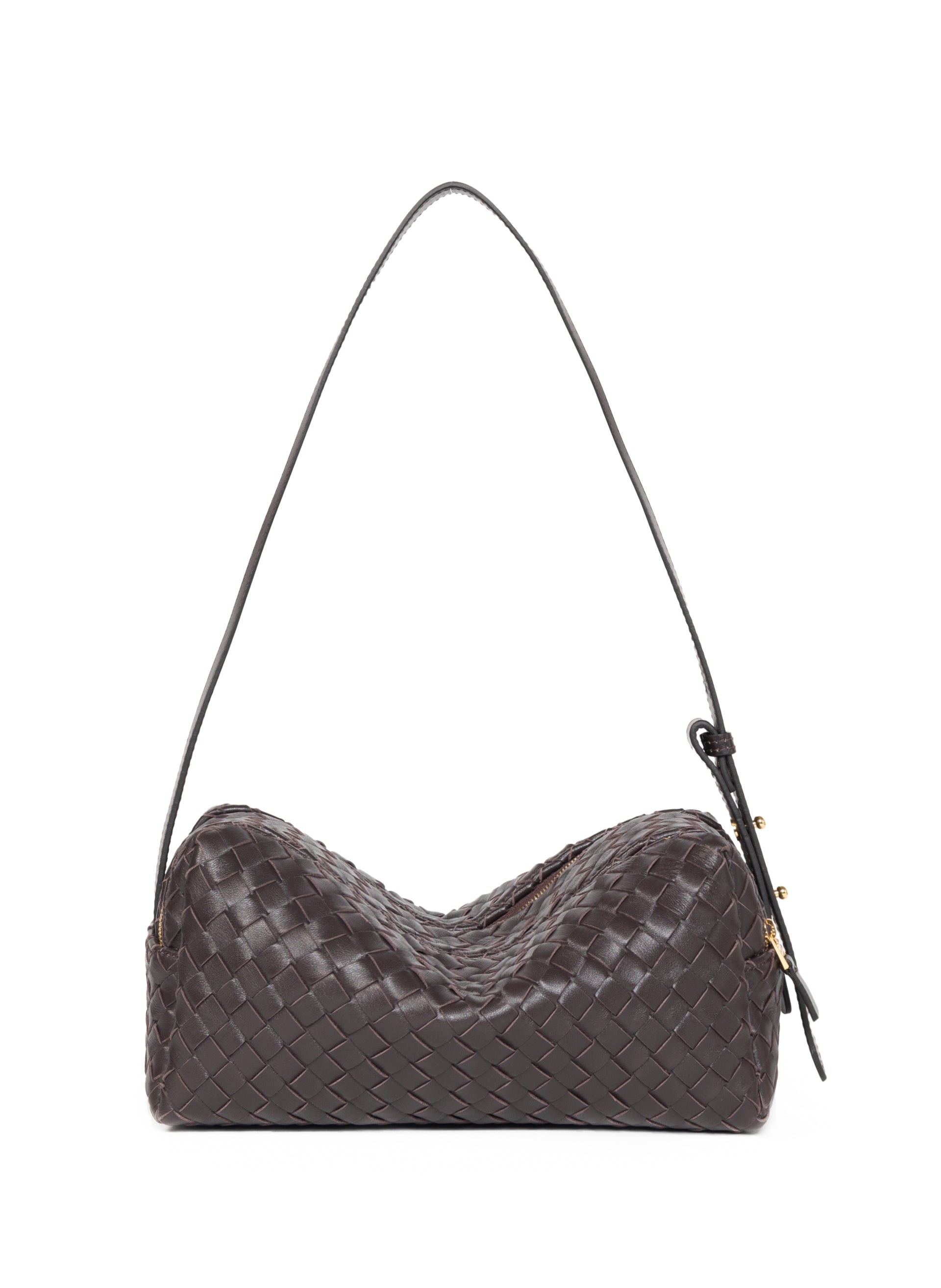 Trousse （ダークブラウン） - フランス製ハンドバッグ -Elleme