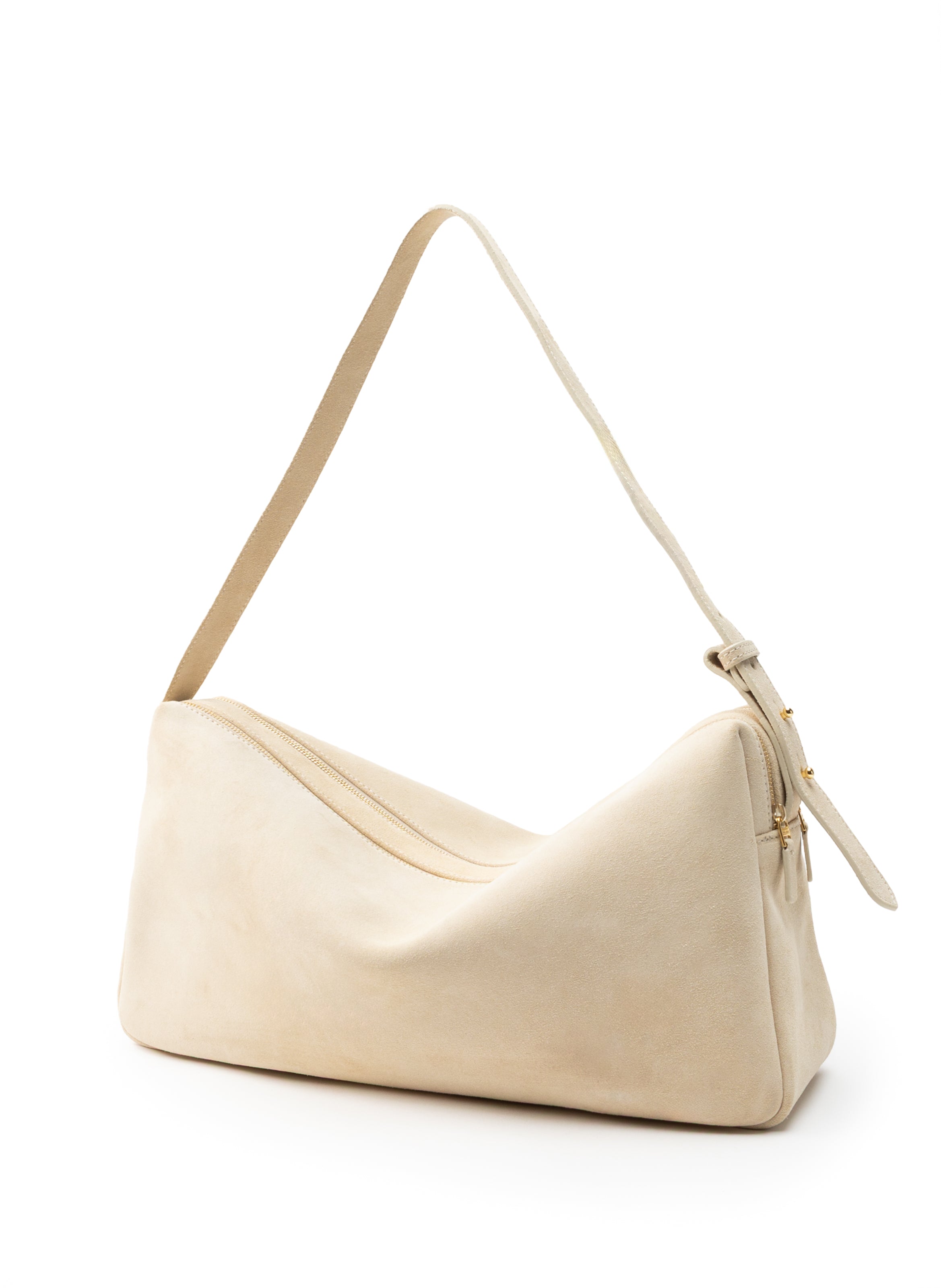 Trousse Large Suede Sand - Trendy Work Bags - Elleme