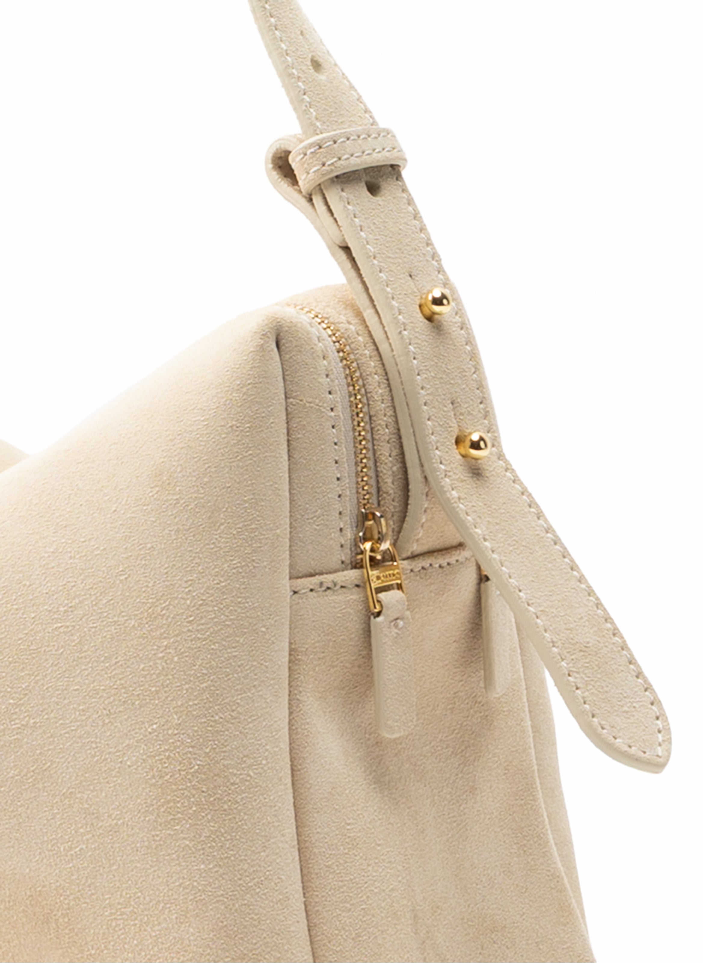 Trousse Large Suede Sand - Trendy Work Bags - Elleme