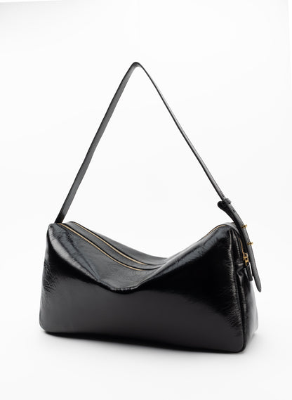 Trousse Large Vintage Leather Black