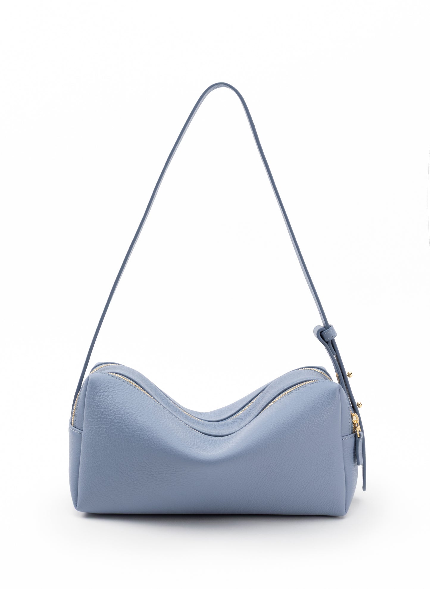 Trousse Pebbled Leather Cloud Blue