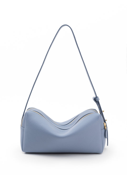 Trousse Pebbled Leather Cloud Blue